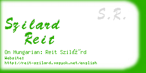 szilard reit business card